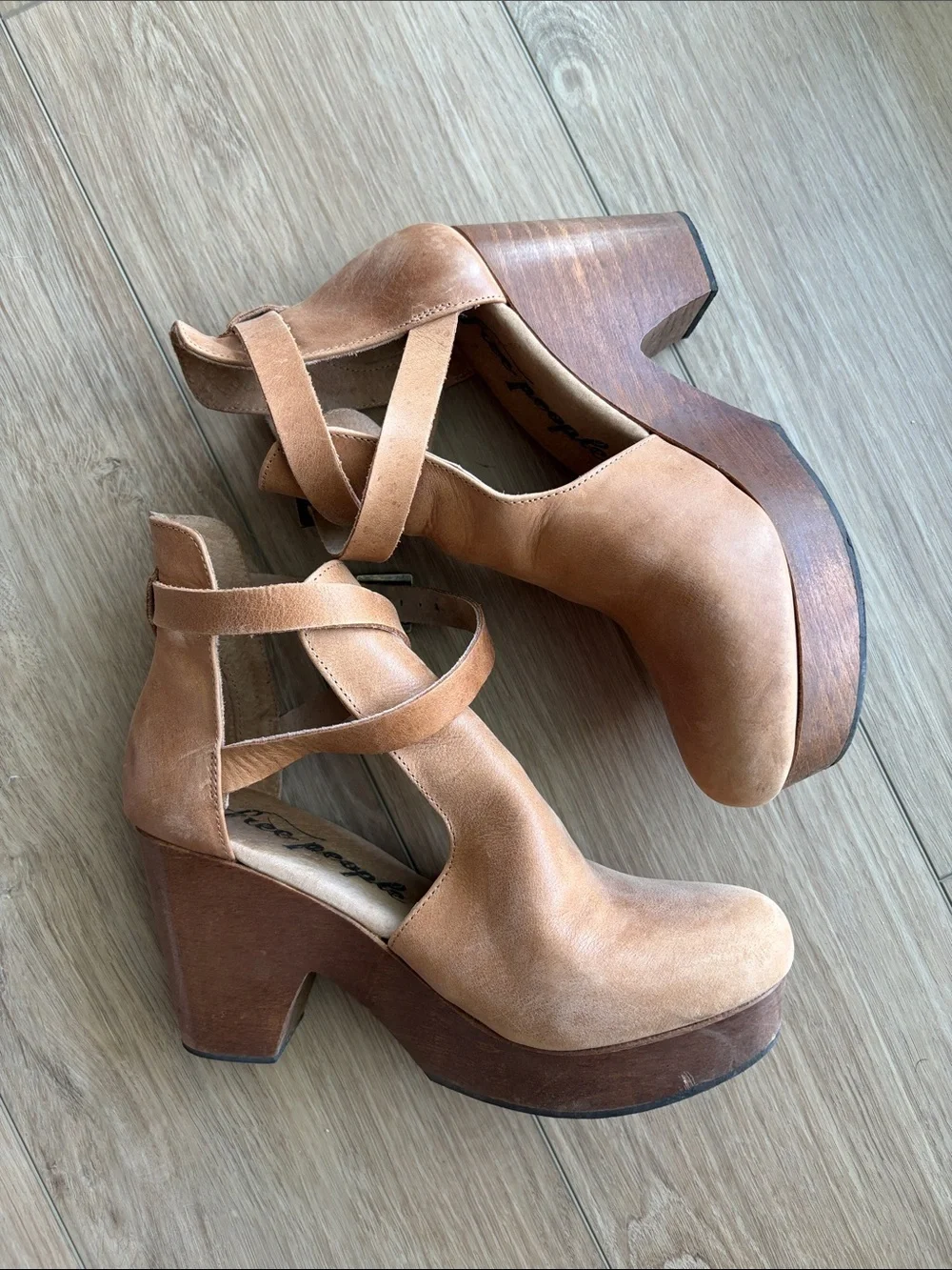 Free People Leather Wedges